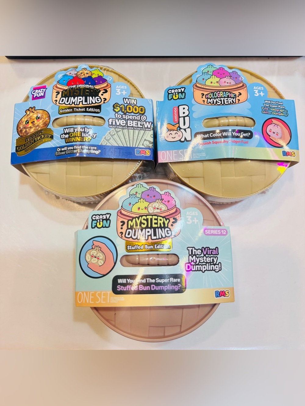 Mystery Dumpling Bundle x 3 New RMS